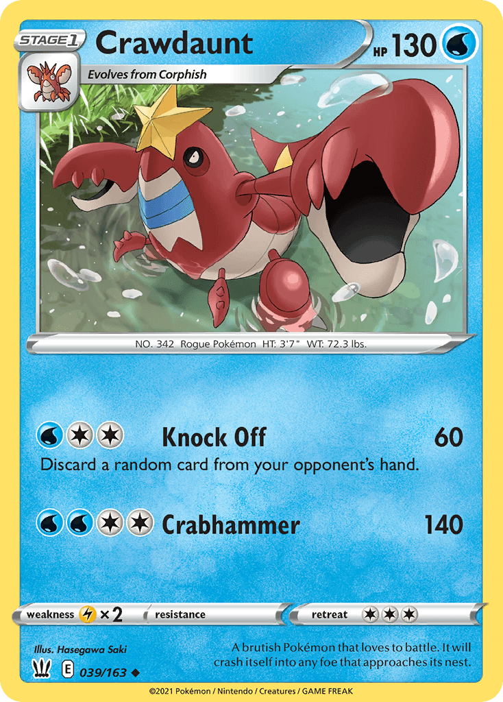 Crawdaunt, carta 39 de Battle Styles