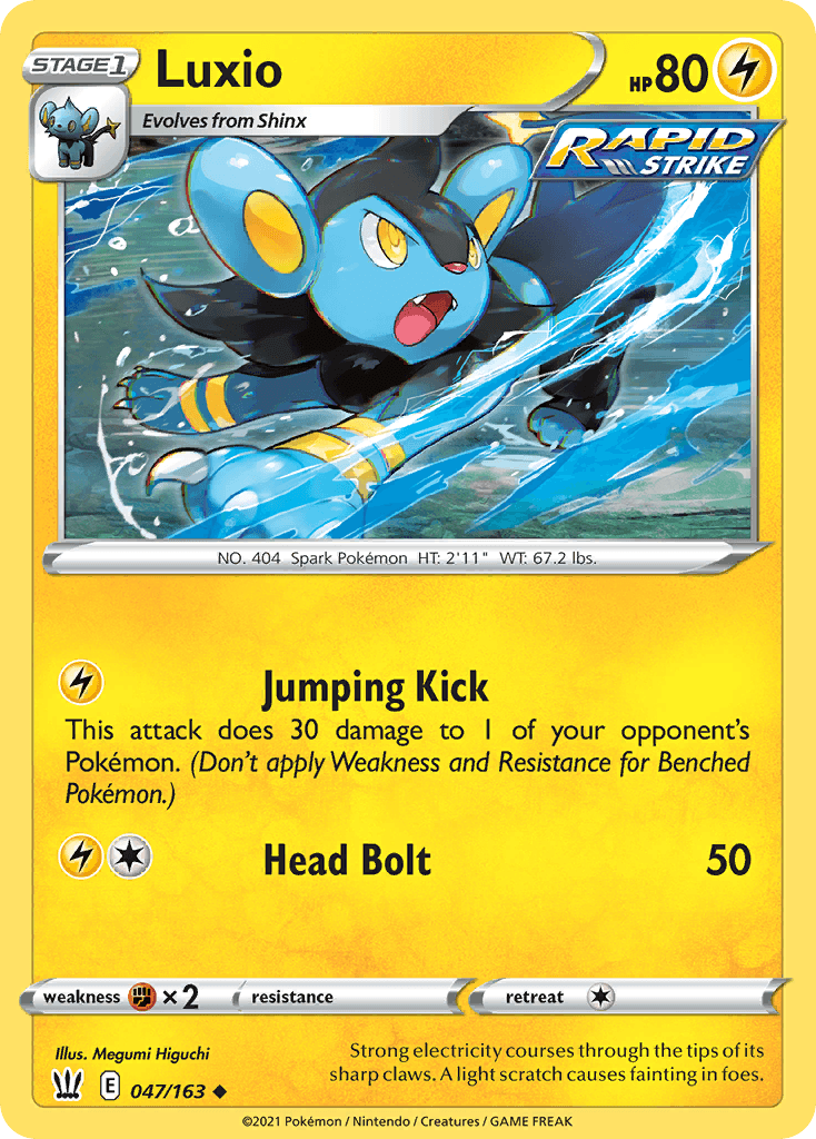 Luxio, carta 47 de Battle Styles