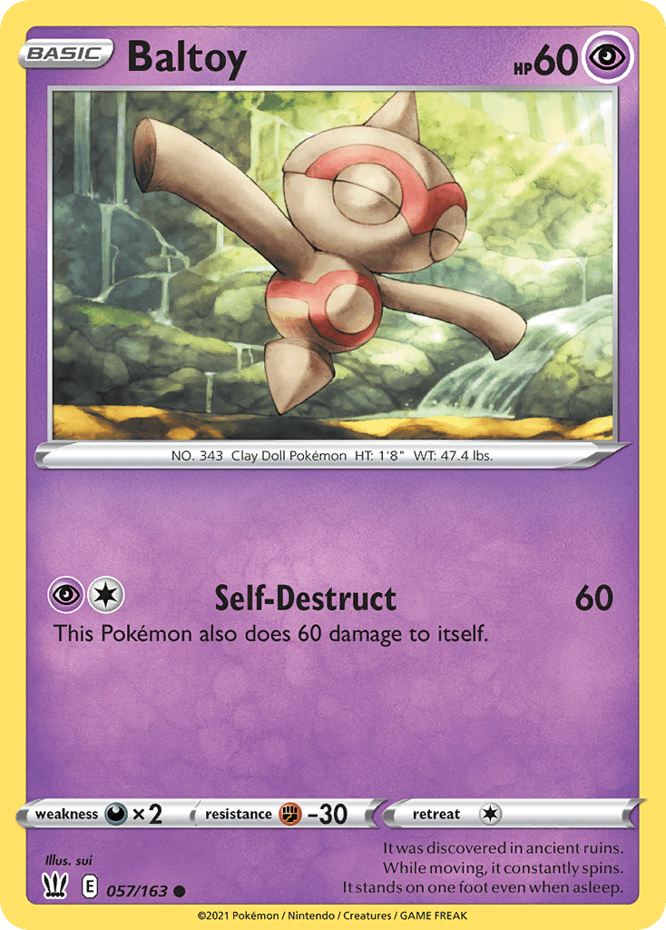 Baltoy, carta 57 de Battle Styles