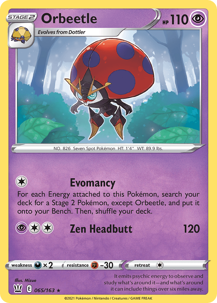 Orbeetle, carta 65 de Battle Styles