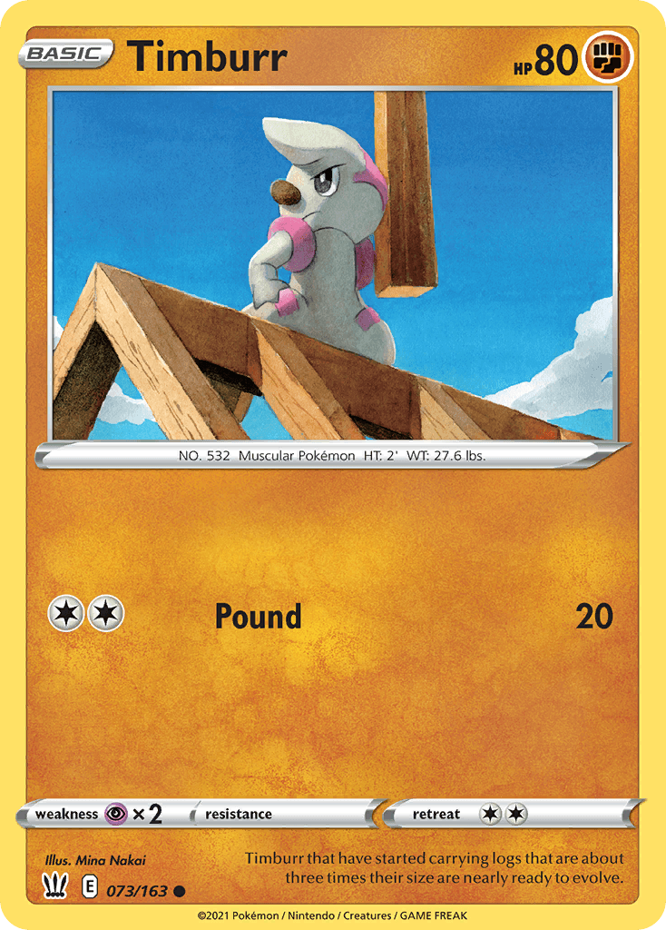 Timburr, carta 73 de Battle Styles