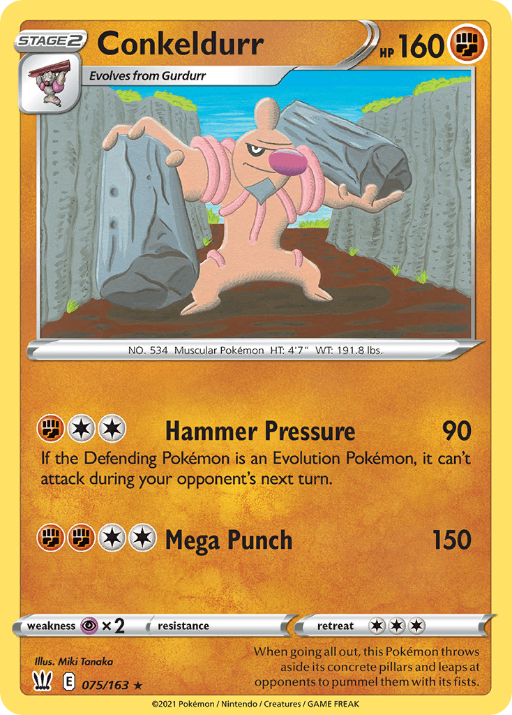 Conkeldurr, carta 75 de Battle Styles