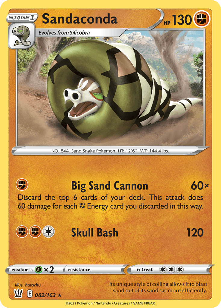 Sandaconda, carta 82 de Battle Styles