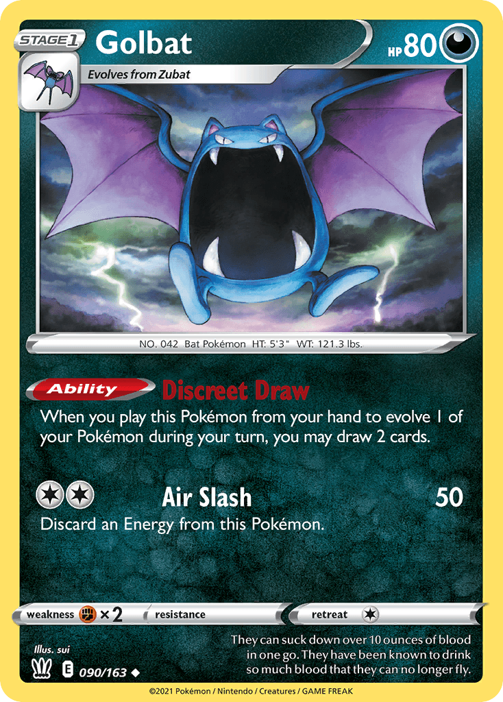 Golbat, carta 90 de Battle Styles