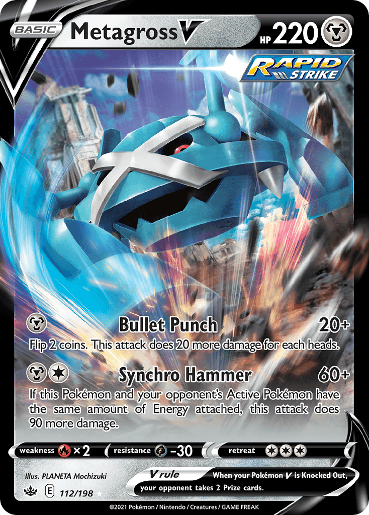 Metagross V, carta 112 de Chilling Reign