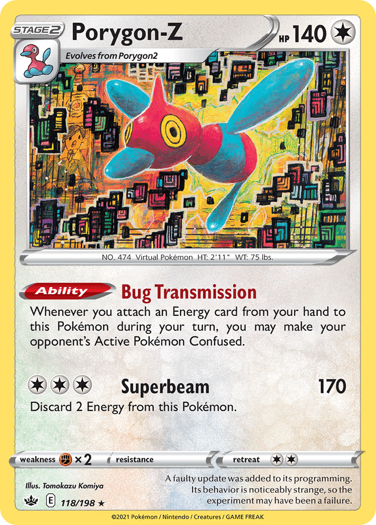 Porygon-Z, carta 118 de Chilling Reign
