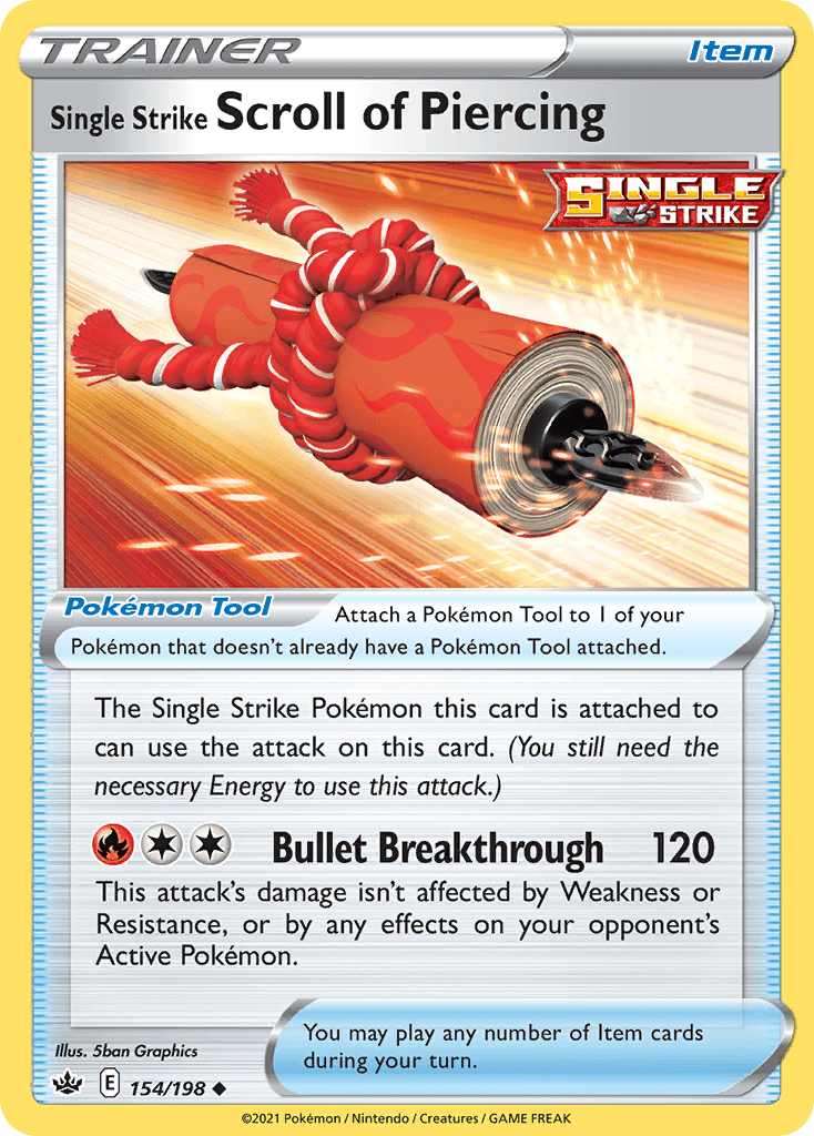 Single Strike Scroll of Piercing, carta 154 de Chilling Reign