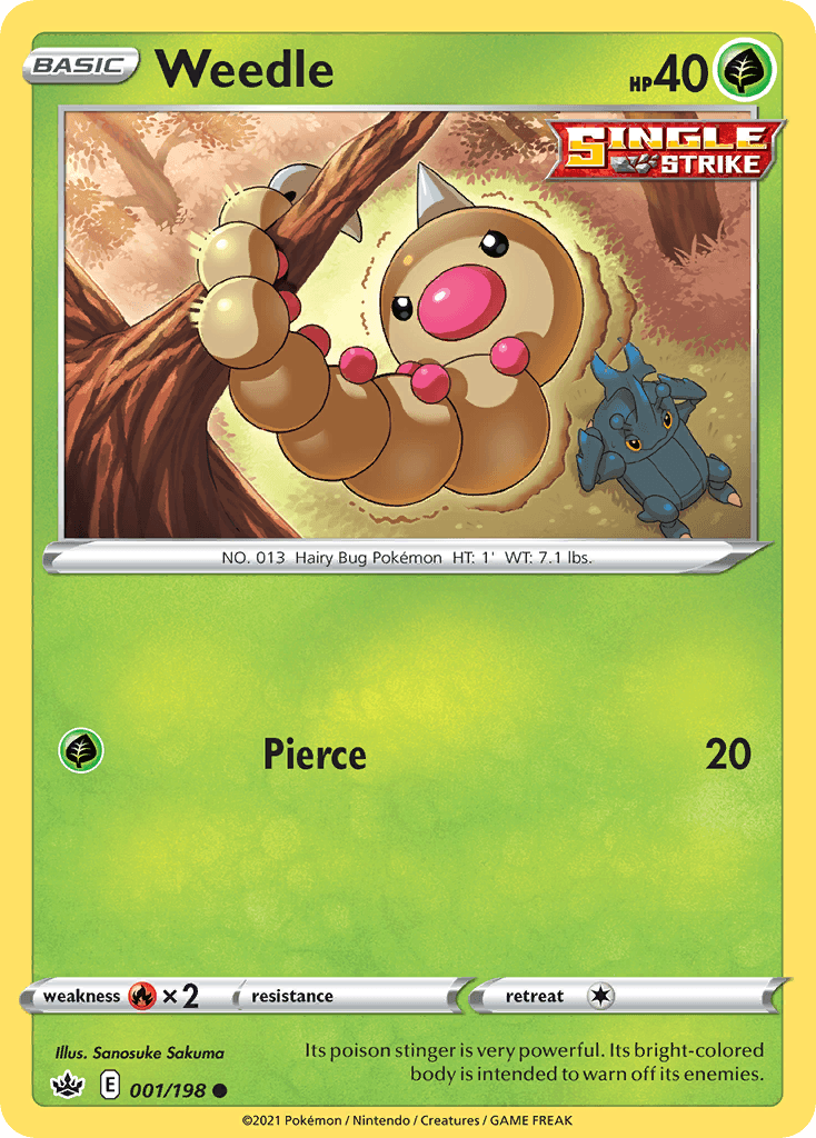 Weedle, carta 1 de Chilling Reign