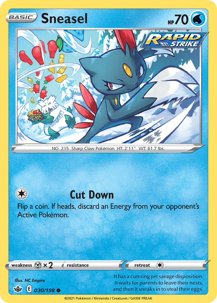Sneasel, carta 30 de Chilling Reign