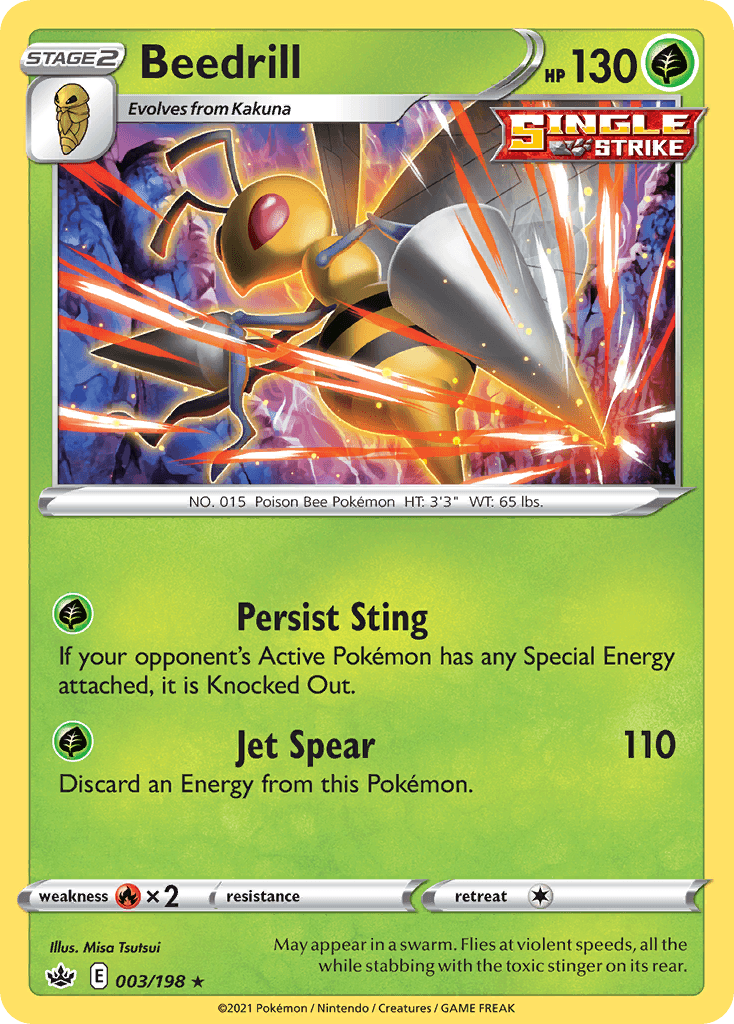 Beedrill, carta 3 de Chilling Reign
