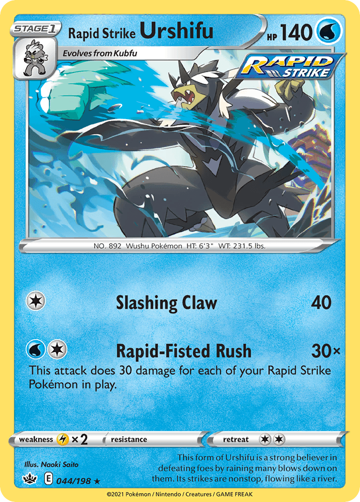 Rapid Strike Urshifu, carta 44 de Chilling Reign