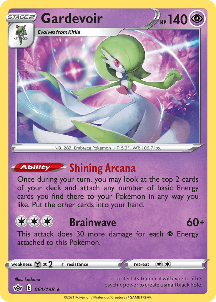 Gardevoir, carta 61 de Chilling Reign