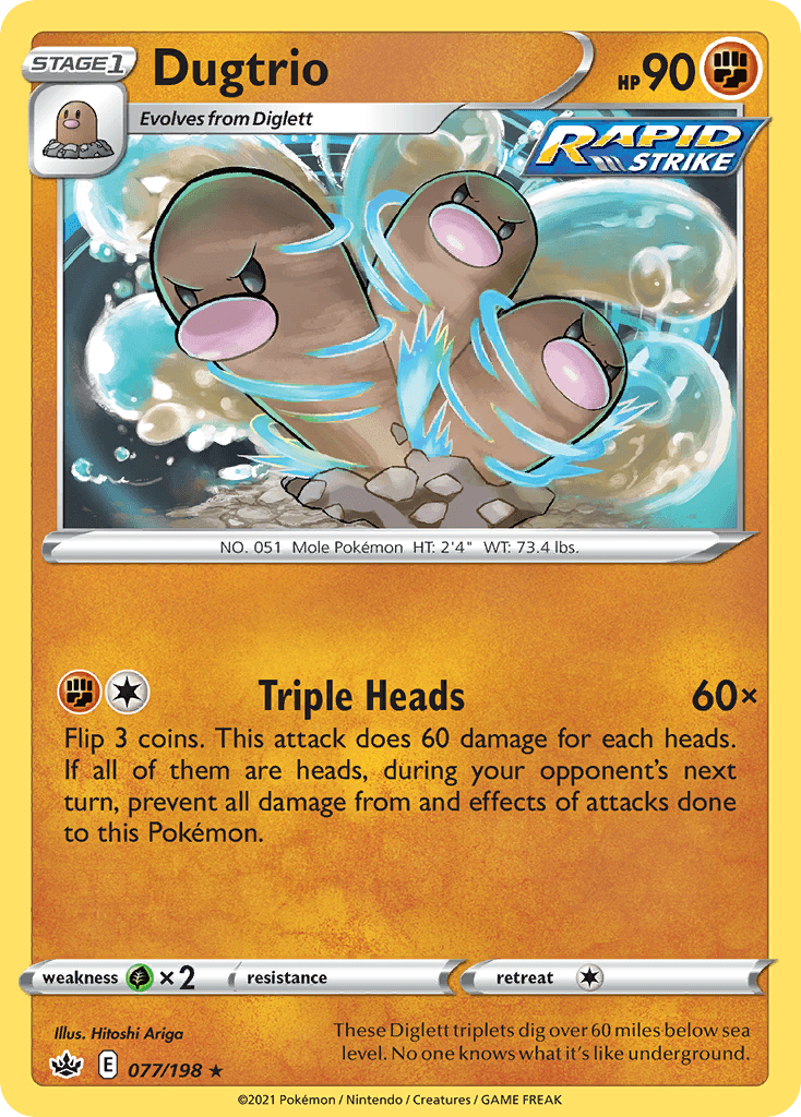Dugtrio, carta 77 de Chilling Reign