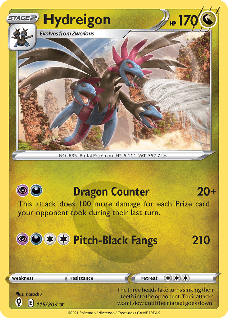 Hydreigon, carta 115 de Evolving Skies