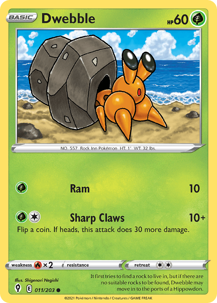 Dwebble, carta 11 de Evolving Skies