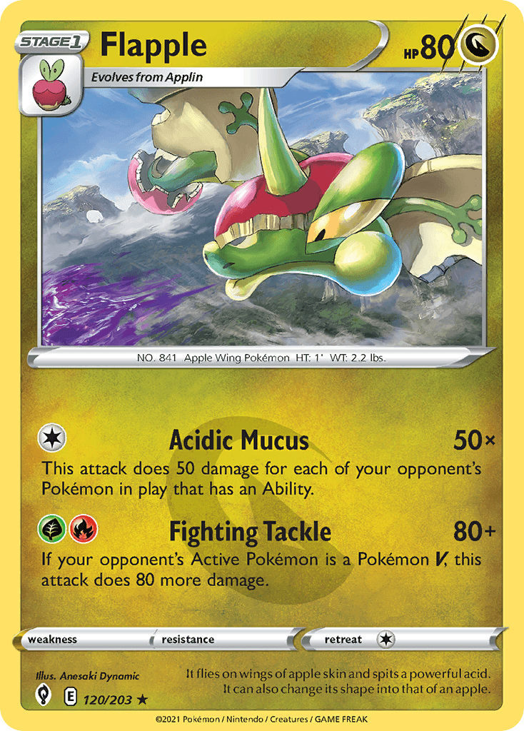 Flapple, carta 120 de Evolving Skies