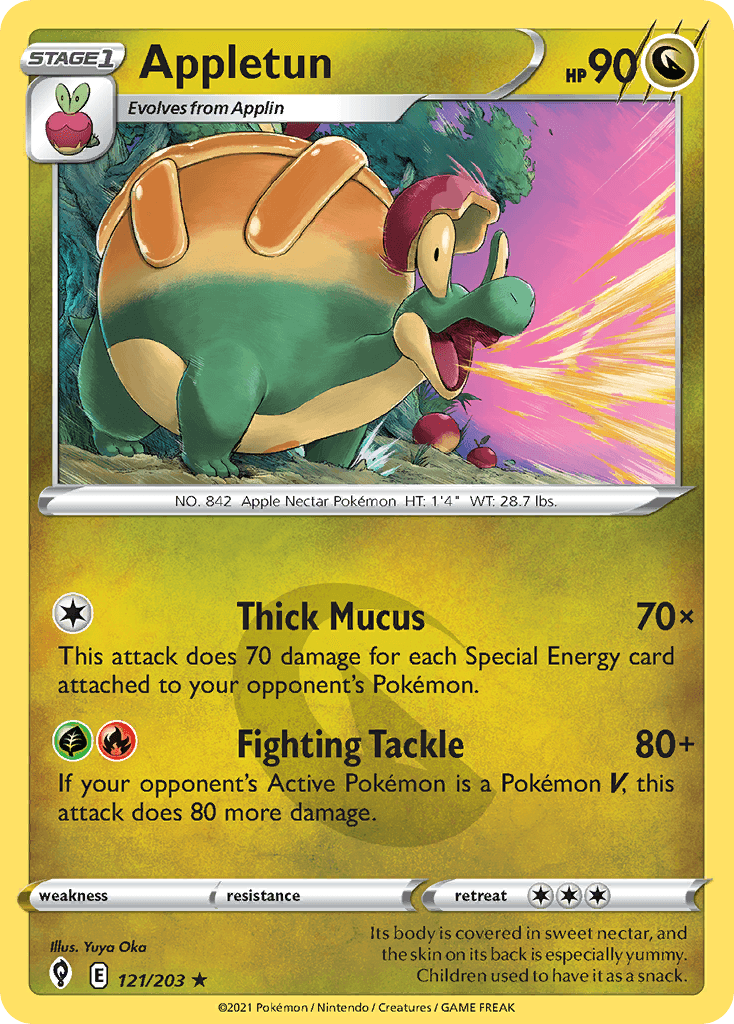 Appletun, carta 121 de Evolving Skies
