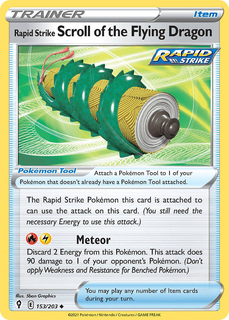 Rapid Strike Scroll of the Flying Dragon, carta 153 de Evolving Skies
