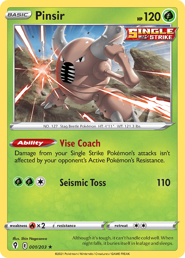 Pinsir, carta 1 de Evolving Skies