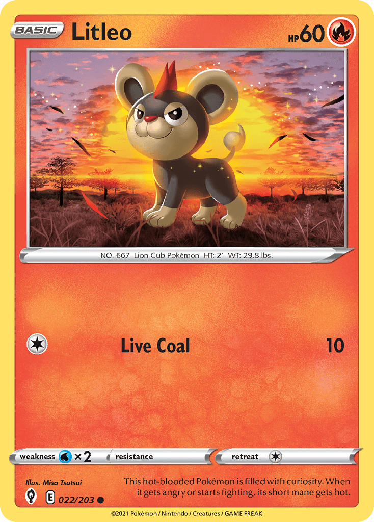 Litleo, carta 22 de Evolving Skies