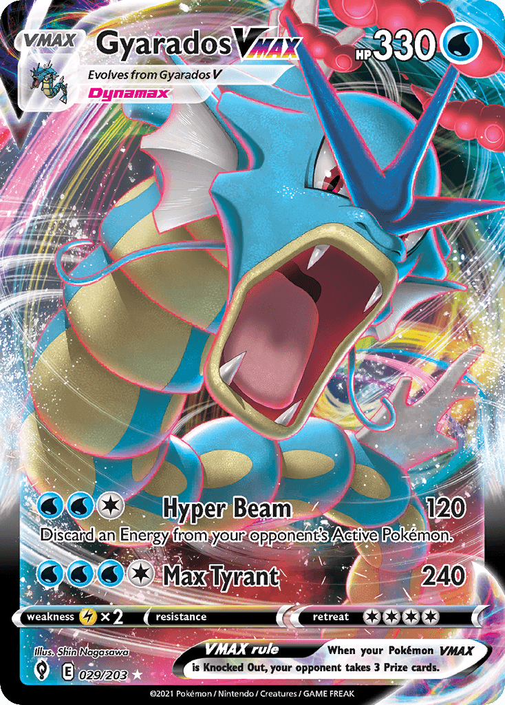 Gyarados VMAX, carta 29 de Evolving Skies