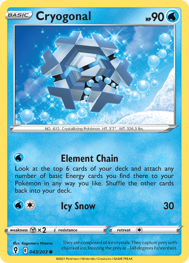 Cryogonal, carta 43 de Evolving Skies