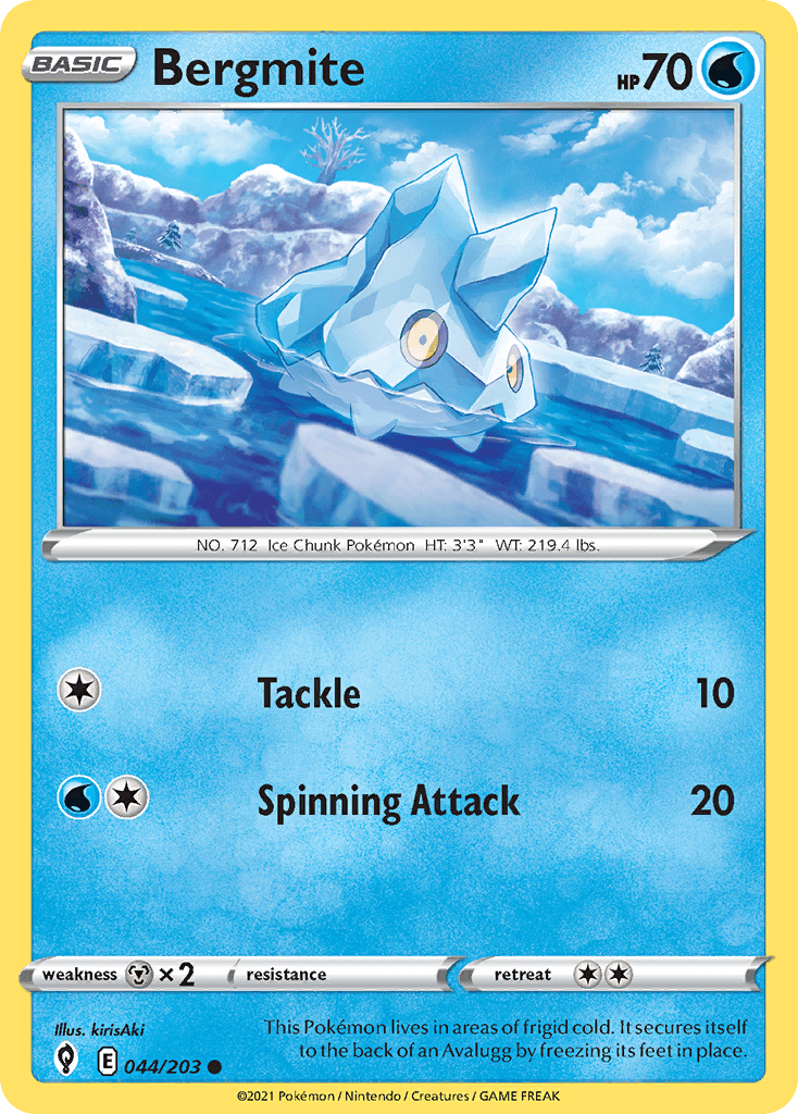 Bergmite, carta 44 de Evolving Skies