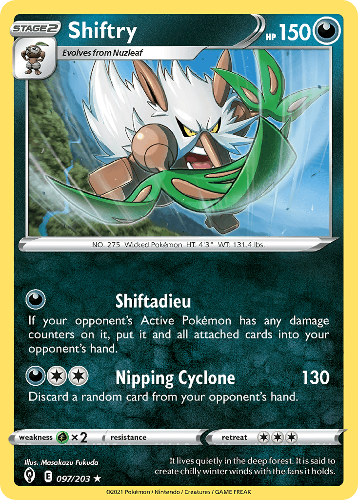 Shiftry, carta 97 de Evolving Skies