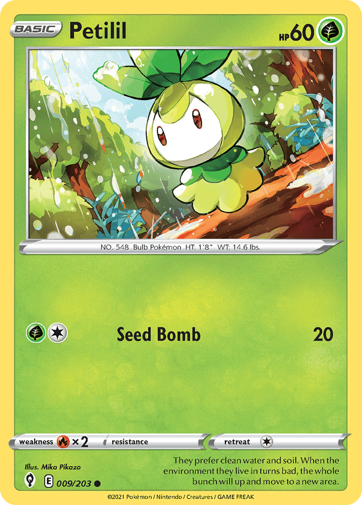 Petilil, carta 9 de Evolving Skies