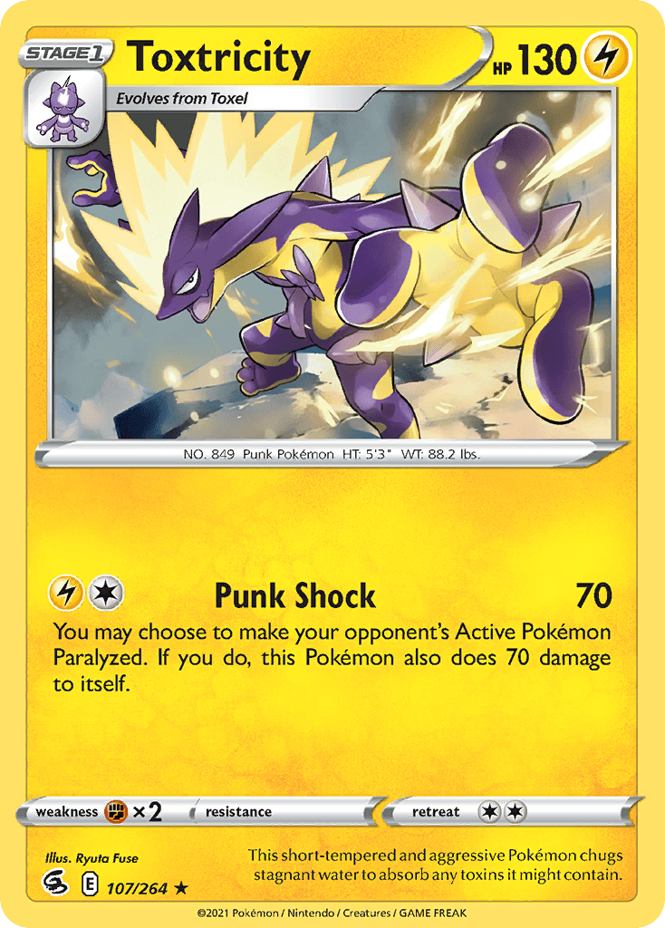 Toxtricity, carta 107 de Fusion Strike