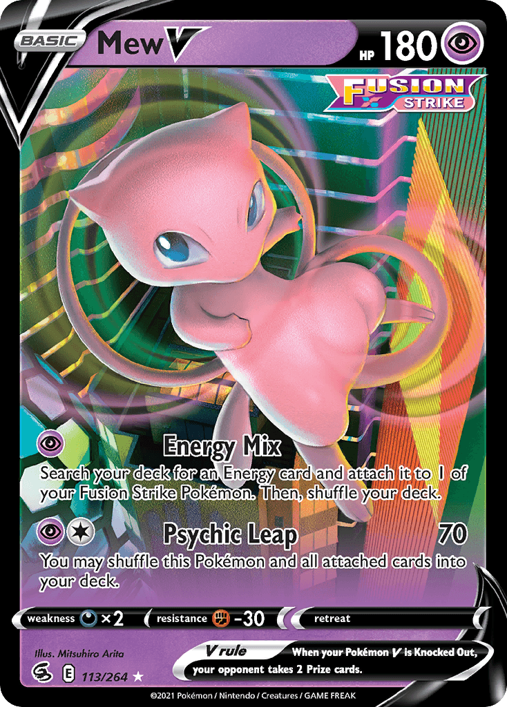 Mew V, carta 113 de Fusion Strike