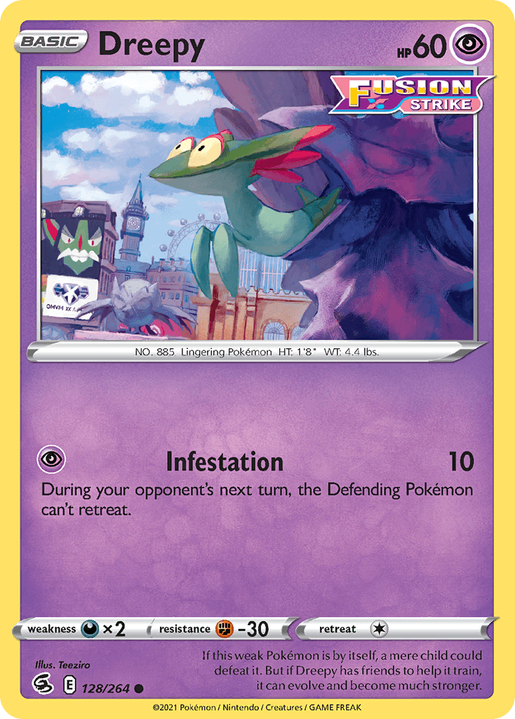 Dreepy, carta 128 de Fusion Strike