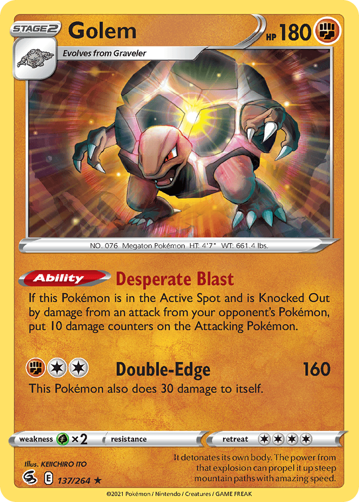 Golem, carta 137 de Fusion Strike
