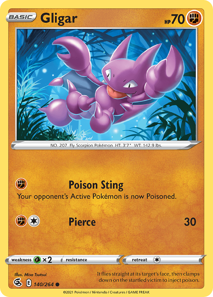Gligar, carta 140 de Fusion Strike