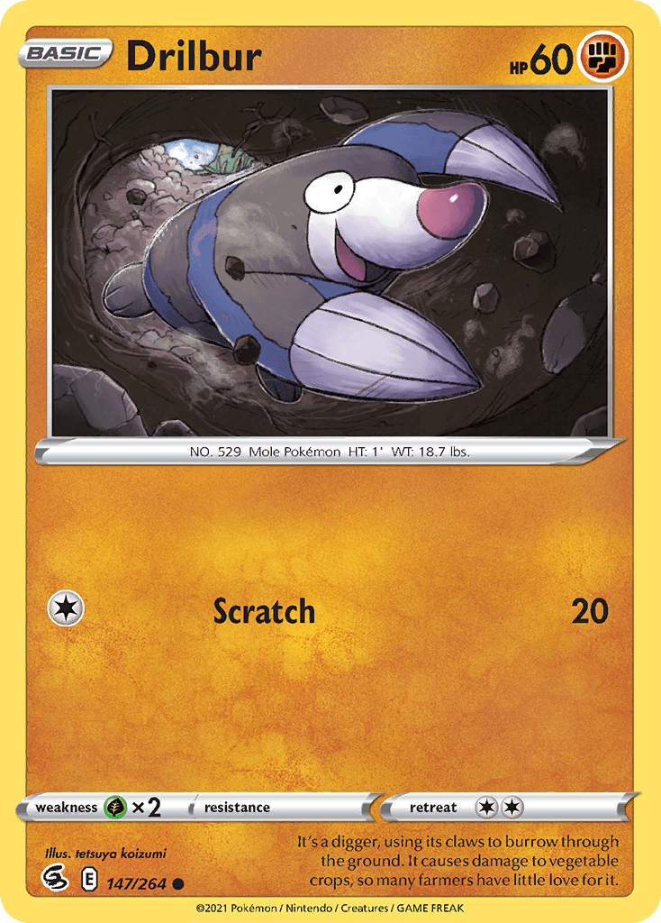 Drilbur, carta 147 de Fusion Strike