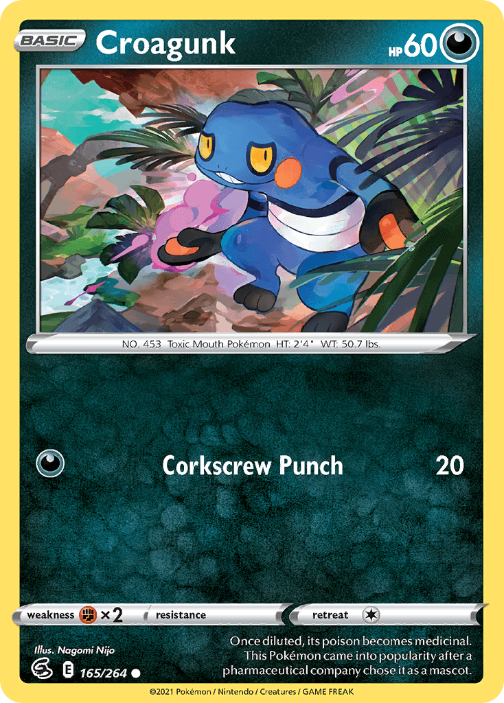 Croagunk, carta 165 de Fusion Strike