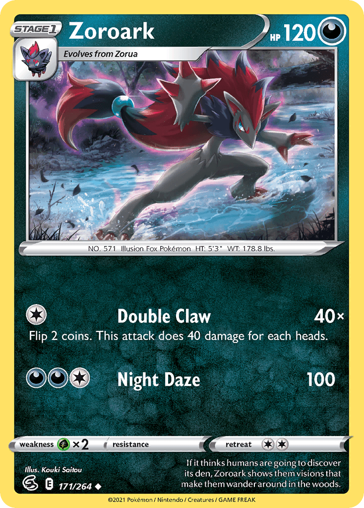 Zoroark, carta 171 de Fusion Strike
