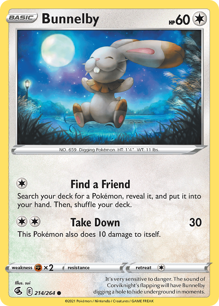 Bunnelby, carta 214 de Fusion Strike