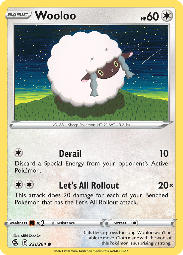 Wooloo, carta 221 de Fusion Strike