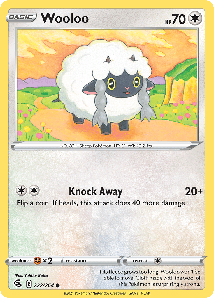 Wooloo, carta 222 de Fusion Strike