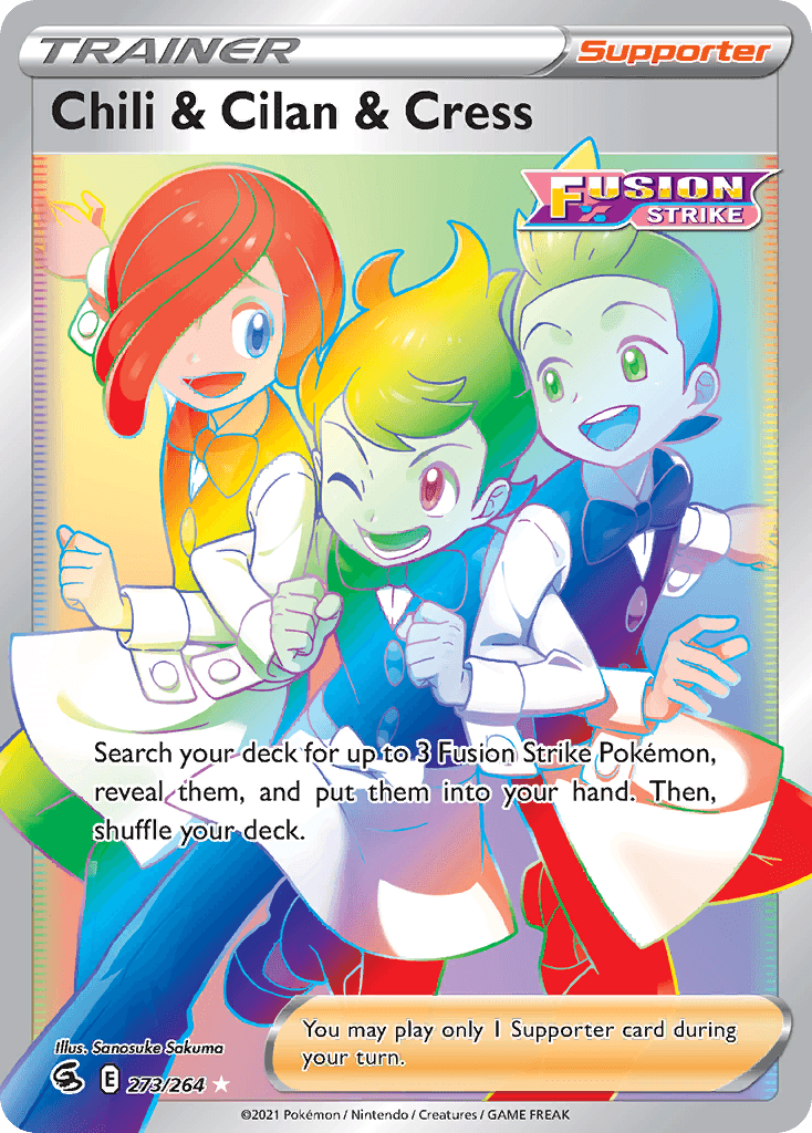Chili & Cilan & Cress, carta 273 de Fusion Strike