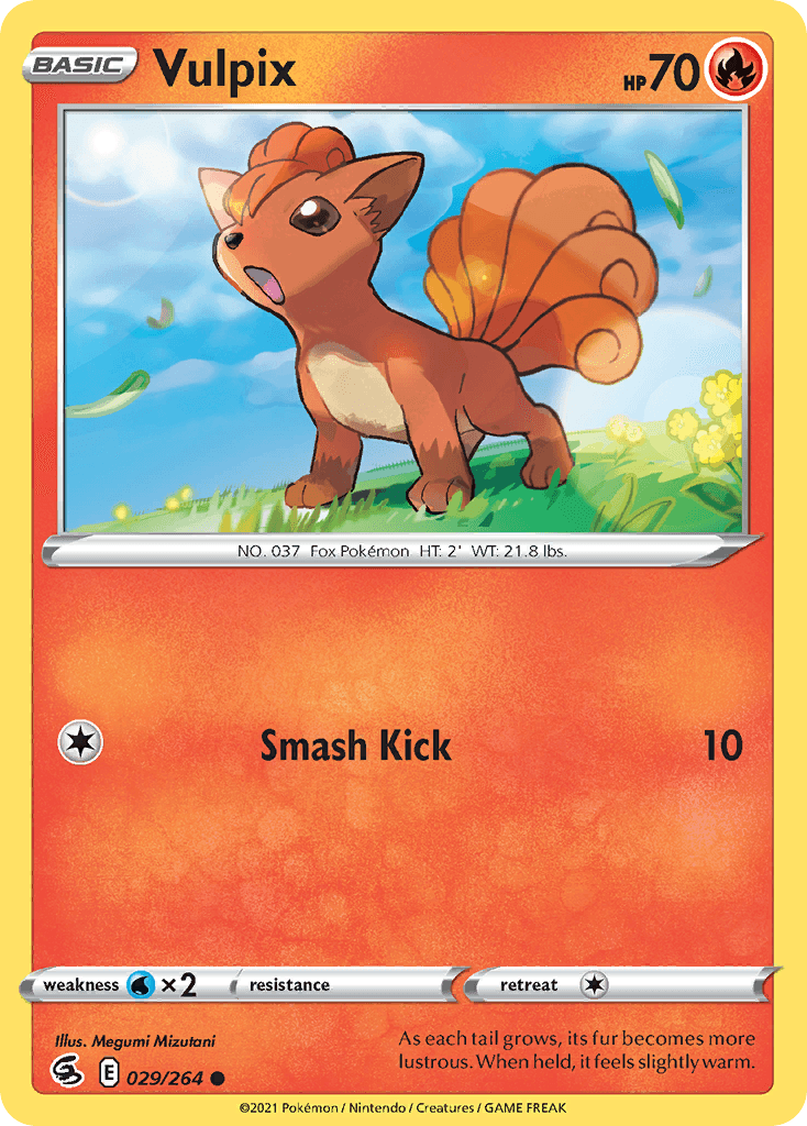 Vulpix, carta 29 de Fusion Strike