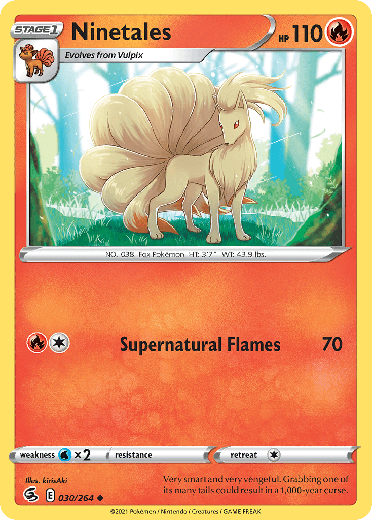 Ninetales, carta 30 de Fusion Strike