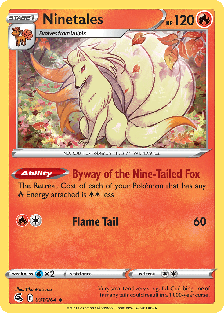 Ninetales, carta 31 de Fusion Strike