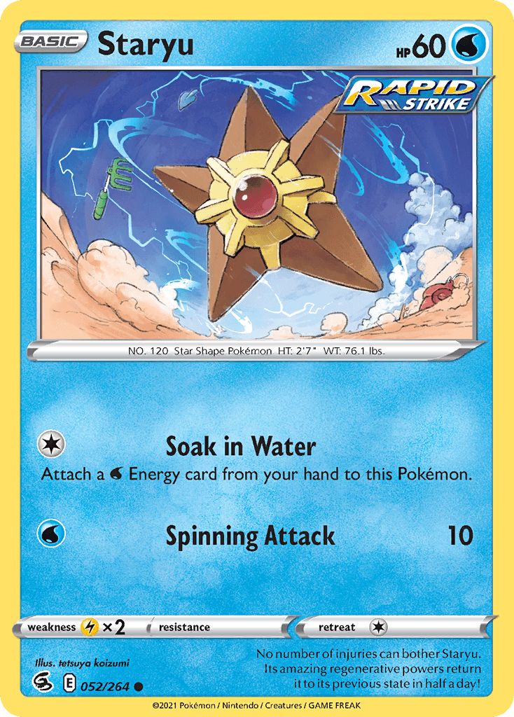 Staryu, carta 52 de Fusion Strike