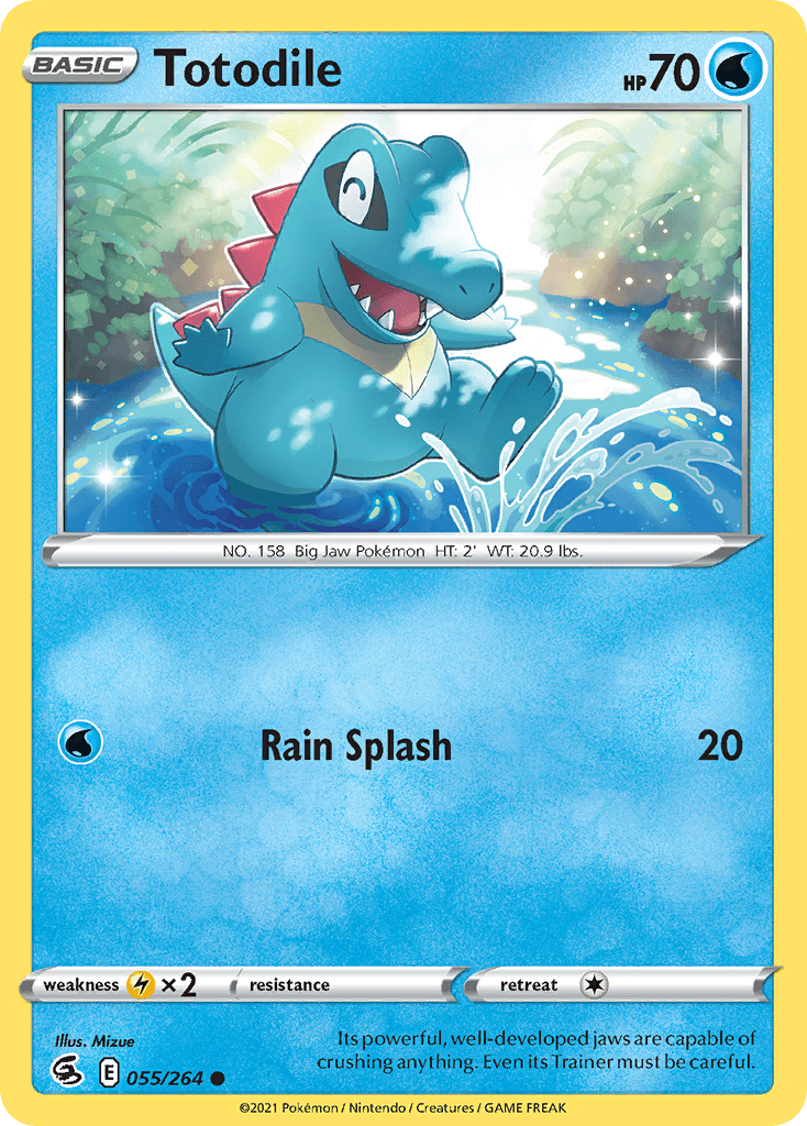 Totodile, carta 55 de Fusion Strike