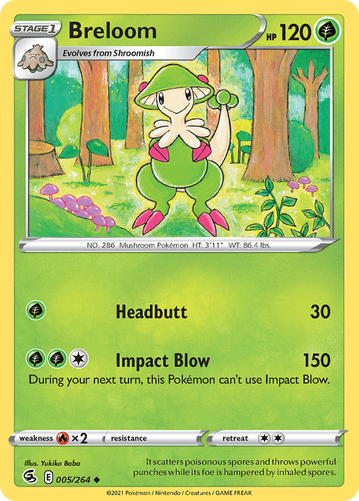 Breloom, carta 5 de Fusion Strike
