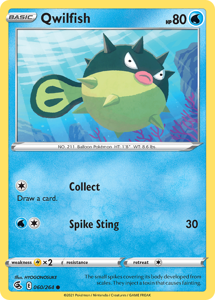 Qwilfish, carta 60 de Fusion Strike