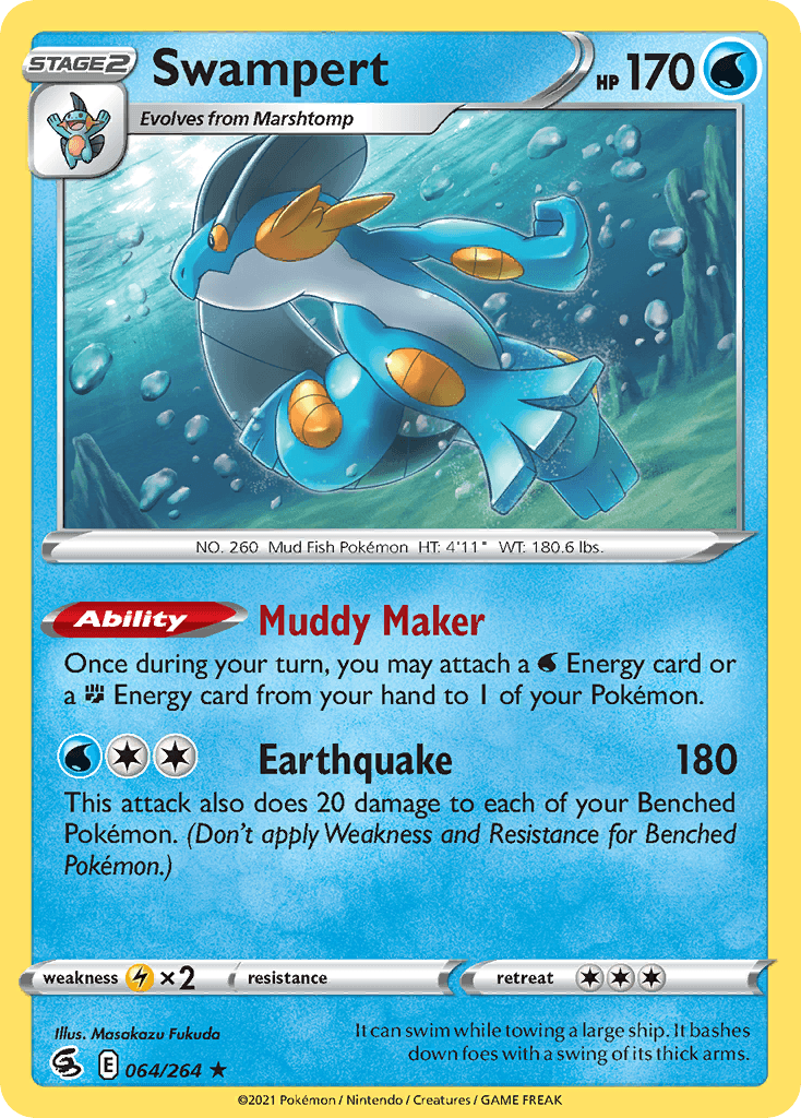 Swampert, carta 64 de Fusion Strike