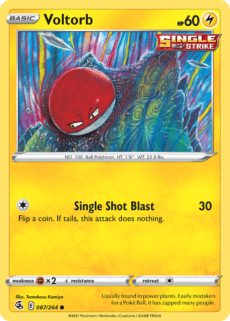 Voltorb, carta 87 de Fusion Strike
